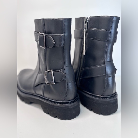 GRENSON Natasha Black Buckle Leather Boots US Size 8, UK 5.5, EU 38.5 - Picture 15 of 16